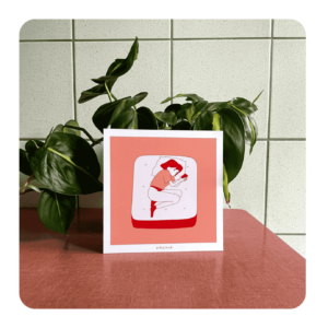 Lost in the feed | Square Print